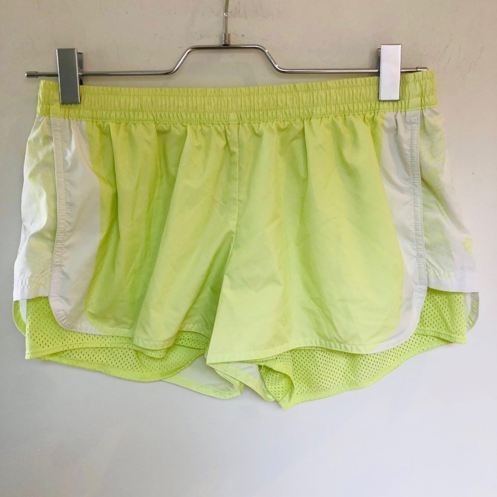 Stella McCartney for Adidas neon nylon track shorts size M
